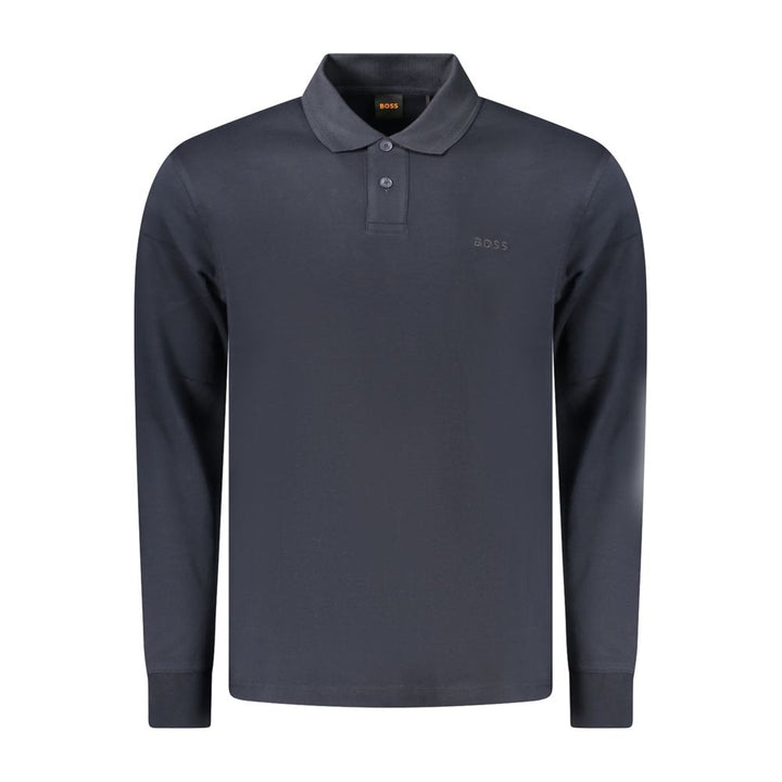 Hugo Boss Blue Cotton Polo Shirt