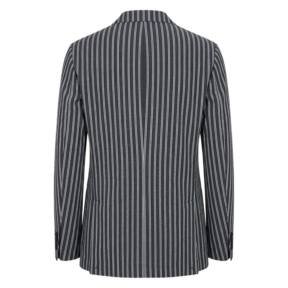 Roberto Pepe Luxury Blue Cotton Men's Jacket