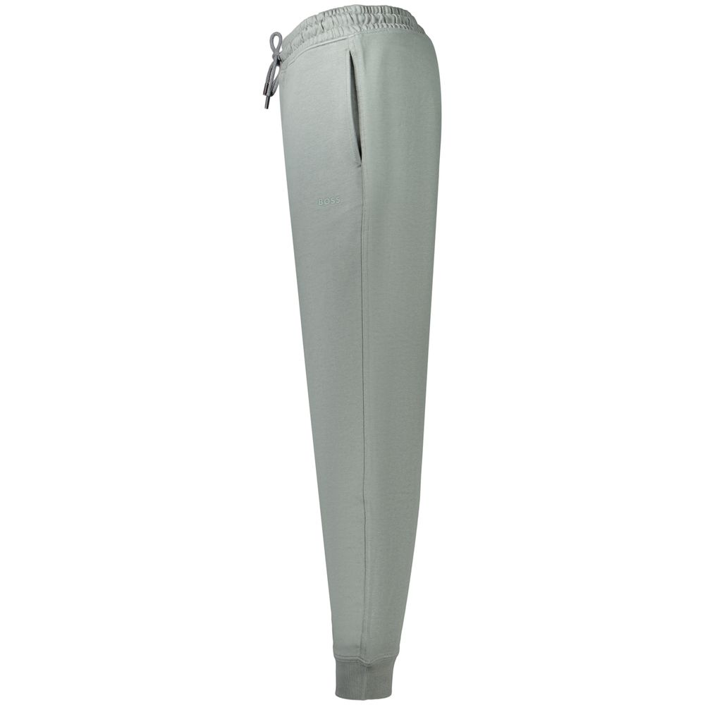 Hugo Boss Green Cotton Men's Trouser