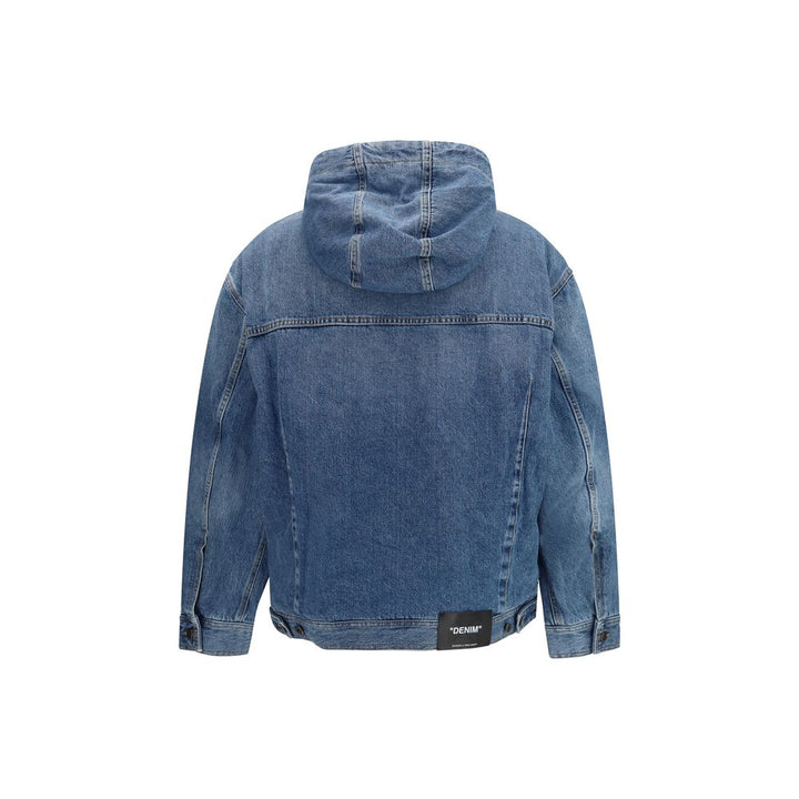 Off-White Blue Cotton Denim Jacket