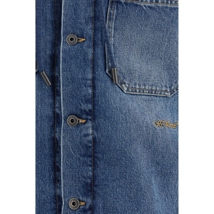 Off-White Blue Cotton Denim Jacket