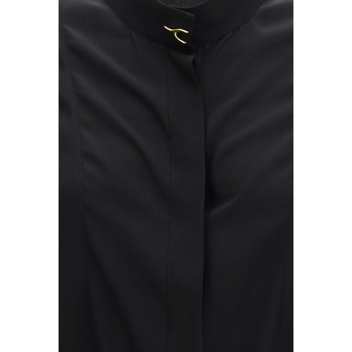 Alexander McQueen Black Silk Blouse