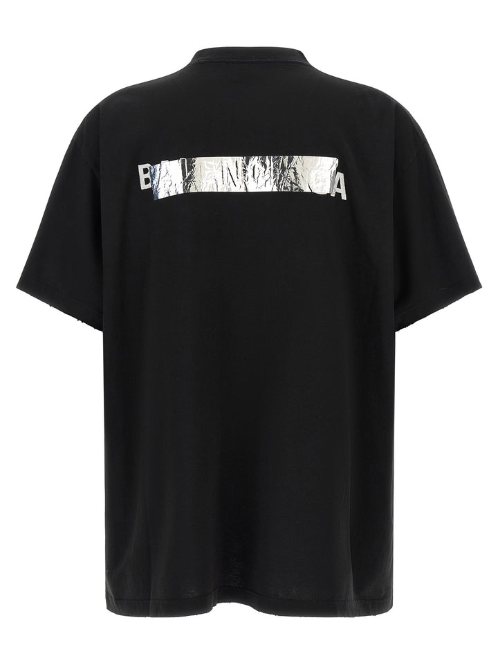 Balenciaga Black Cotton T-Shirt