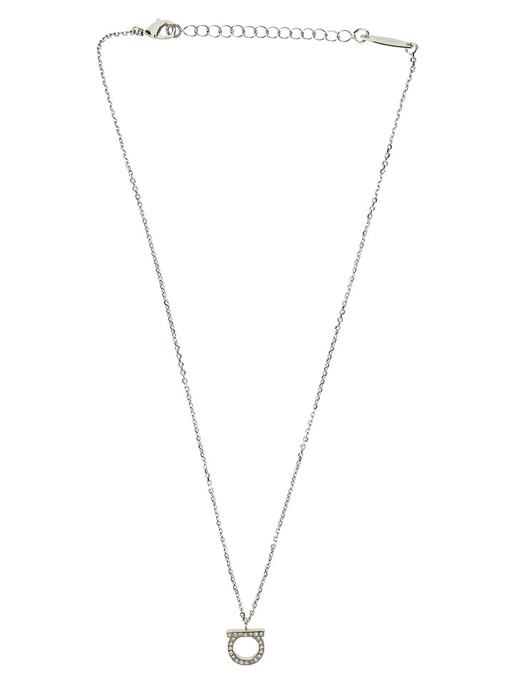 Ferragamo Silver Brass Necklace
