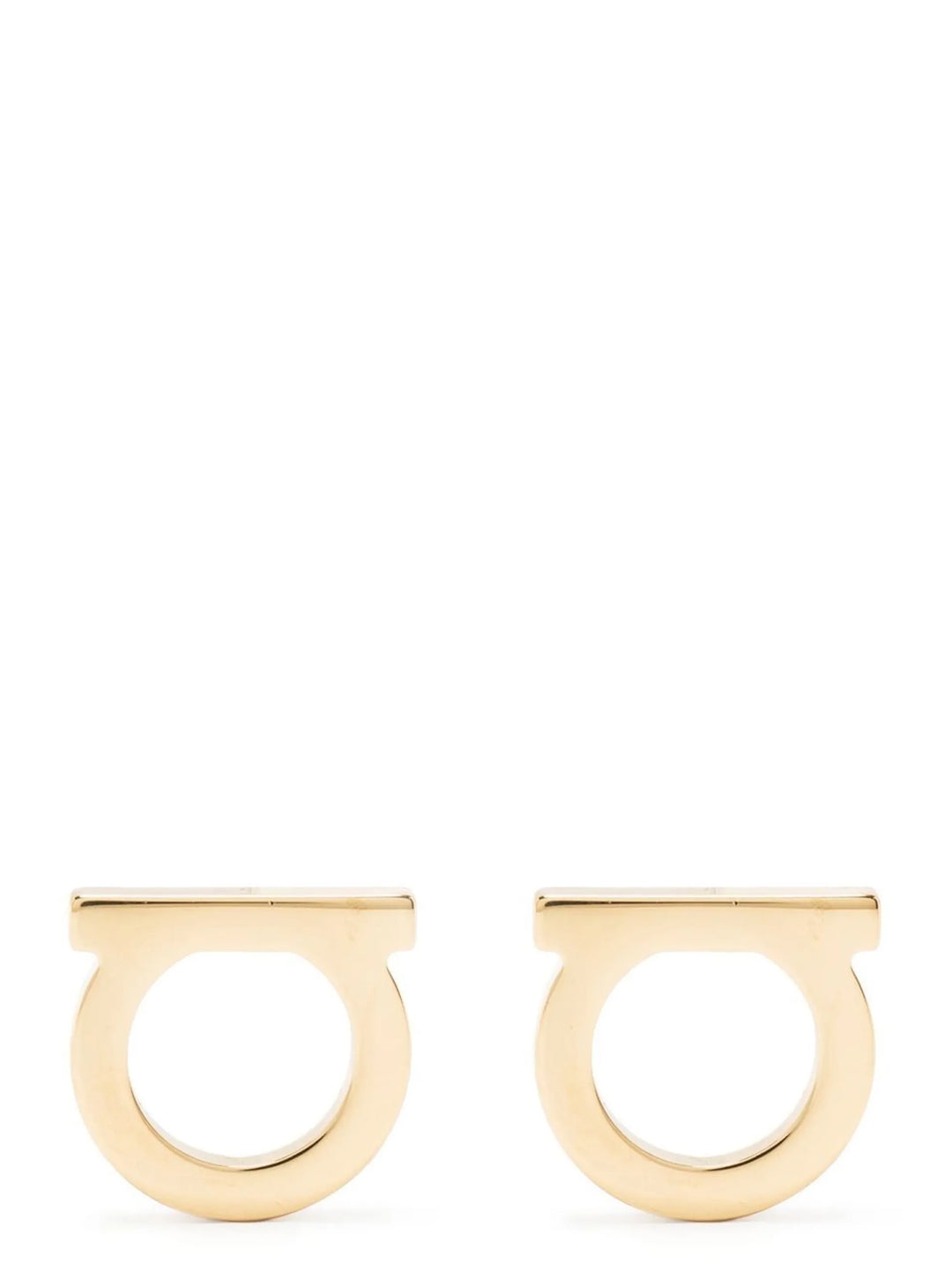 Ferragamo Gold Brass Earrings