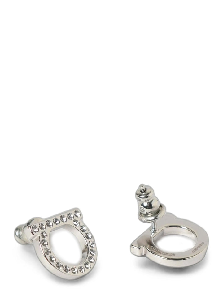 Ferragamo Silver Brass Earrings