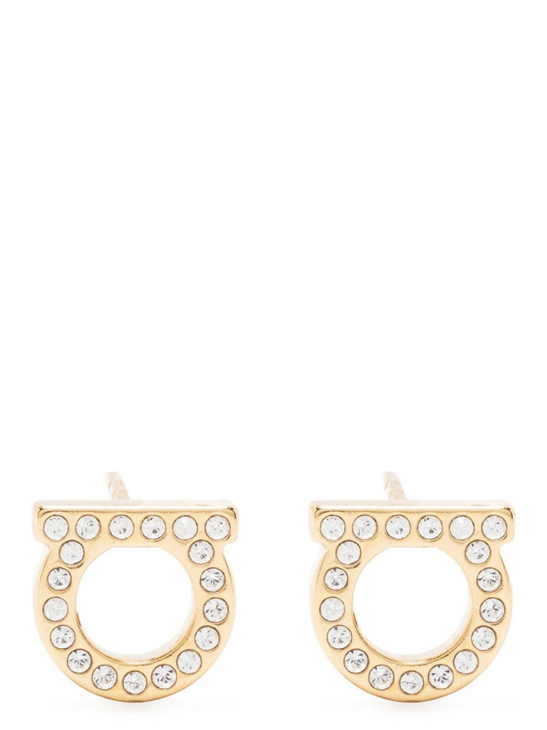 Ferragamo Gold Brass Earrings