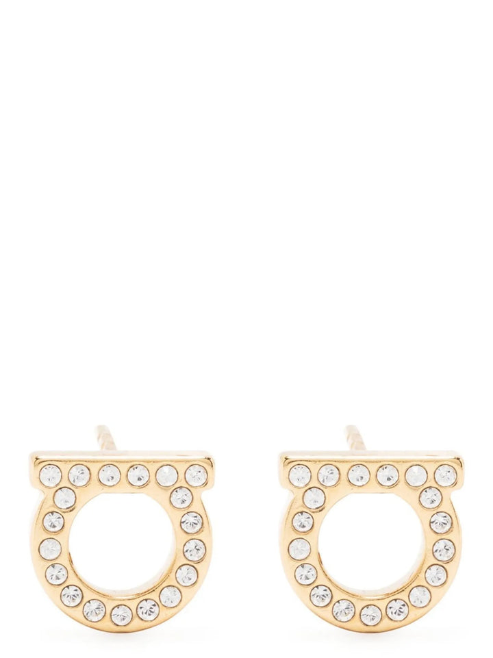 Ferragamo Gold Brass Earrings