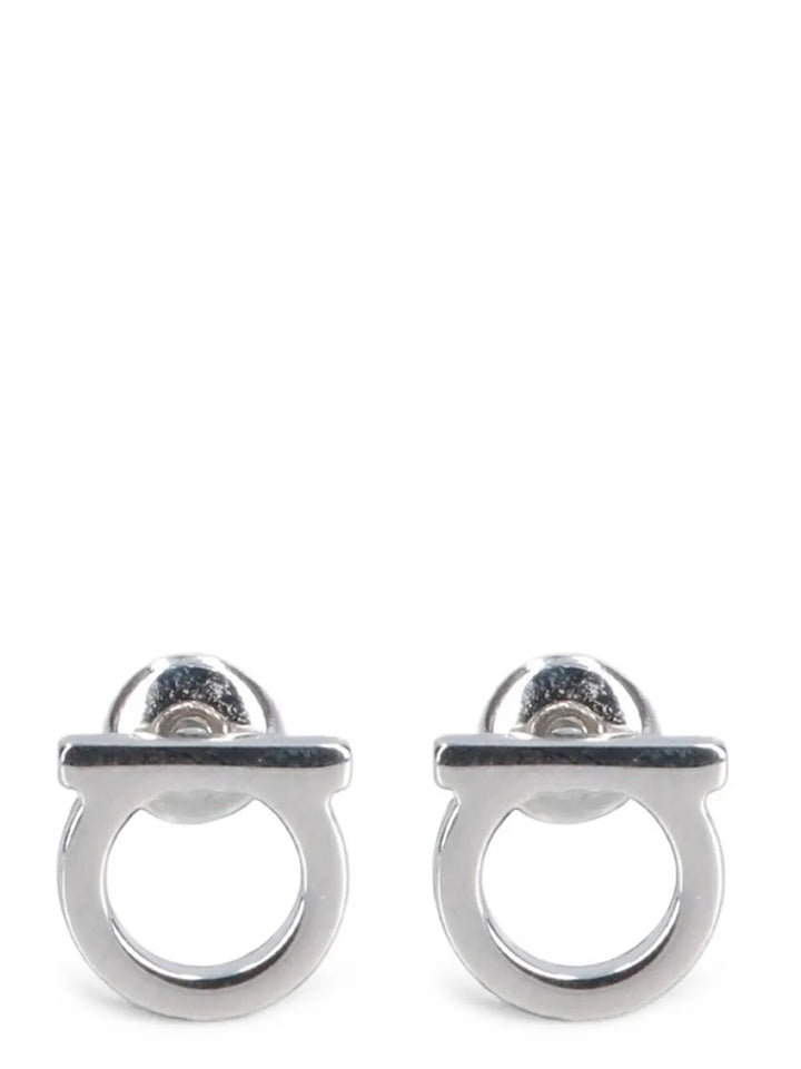 Ferragamo Silver Brass Earrings