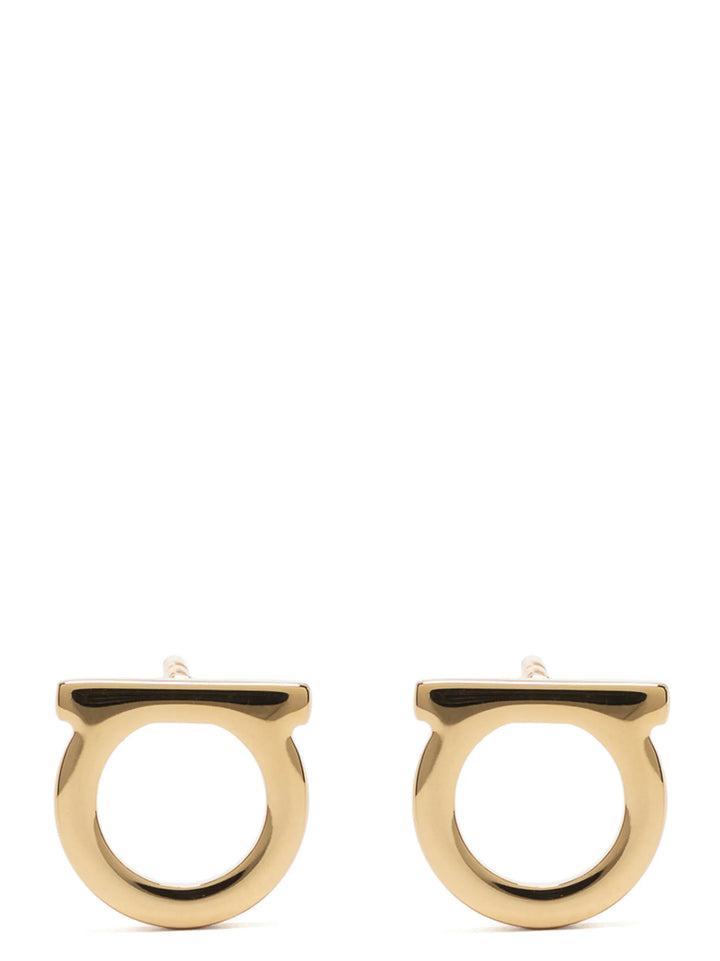 Ferragamo Gold Brass Earrings