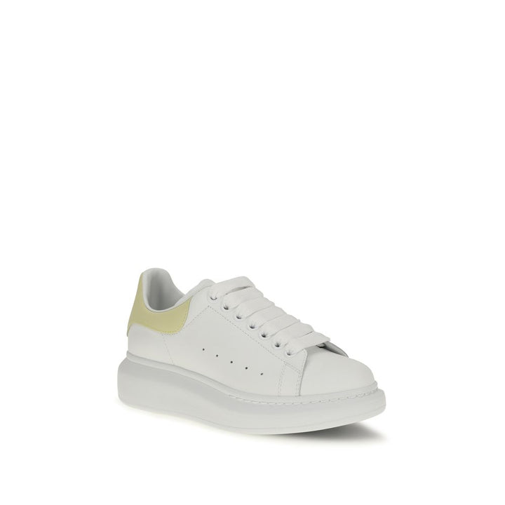 Alexander McQueen White Calf Leather Bos Taurus Chunky Sneakers