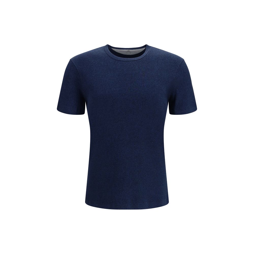 Brunello Cucinelli Blue Cotton T-Shirt