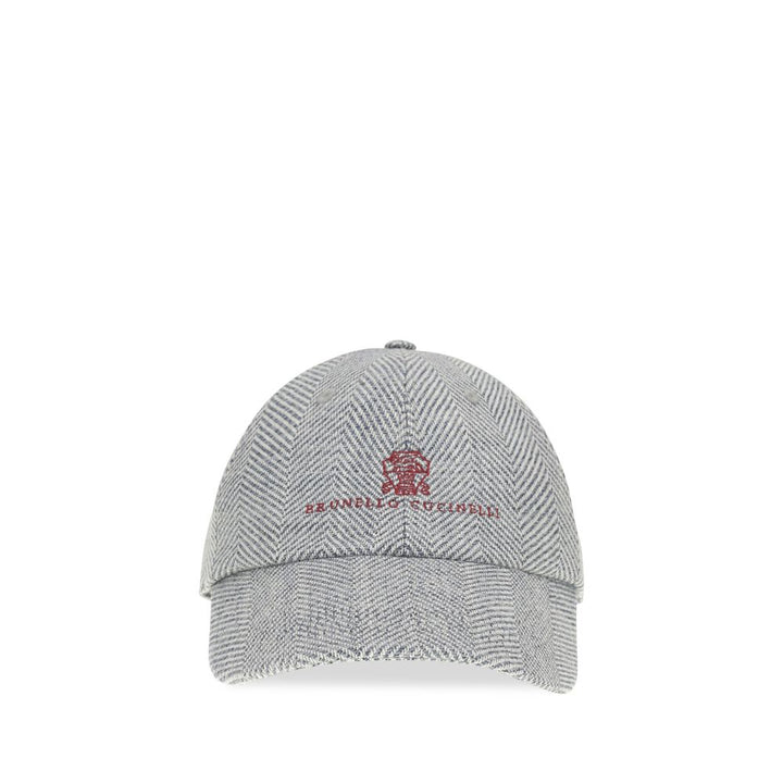 Brunello Cucinelli Gray Wool Oves Aries Cap (Baseball Hat)