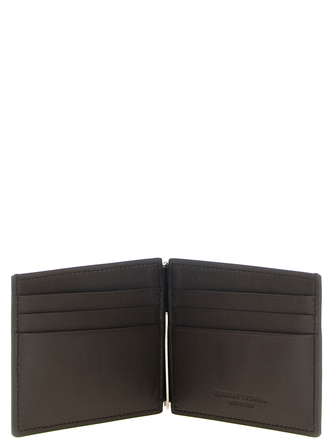 Brunello Cucinelli Brown Calfskin Money Clip