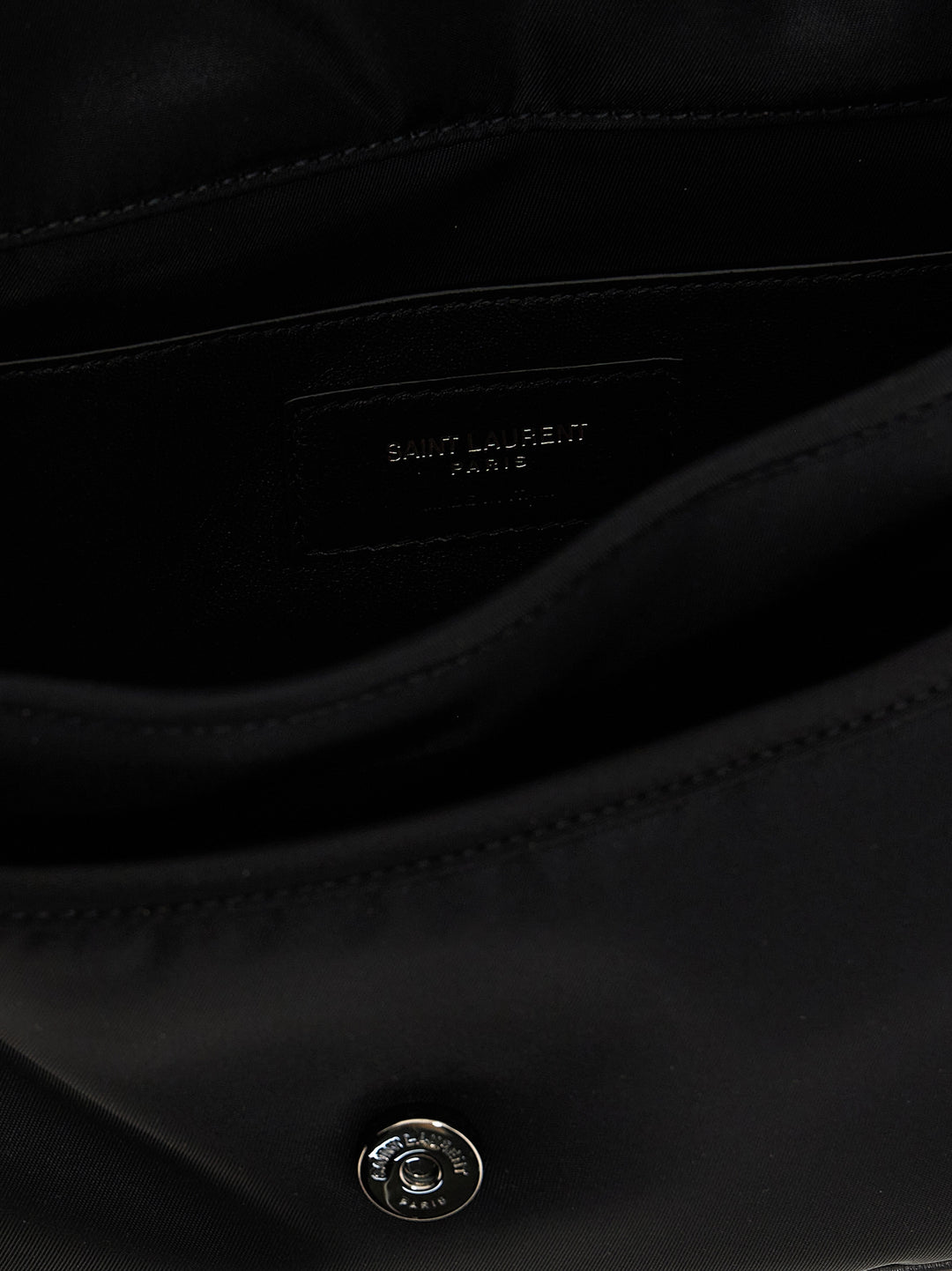 Saint Laurent Black Polyamide Crossbody Bag