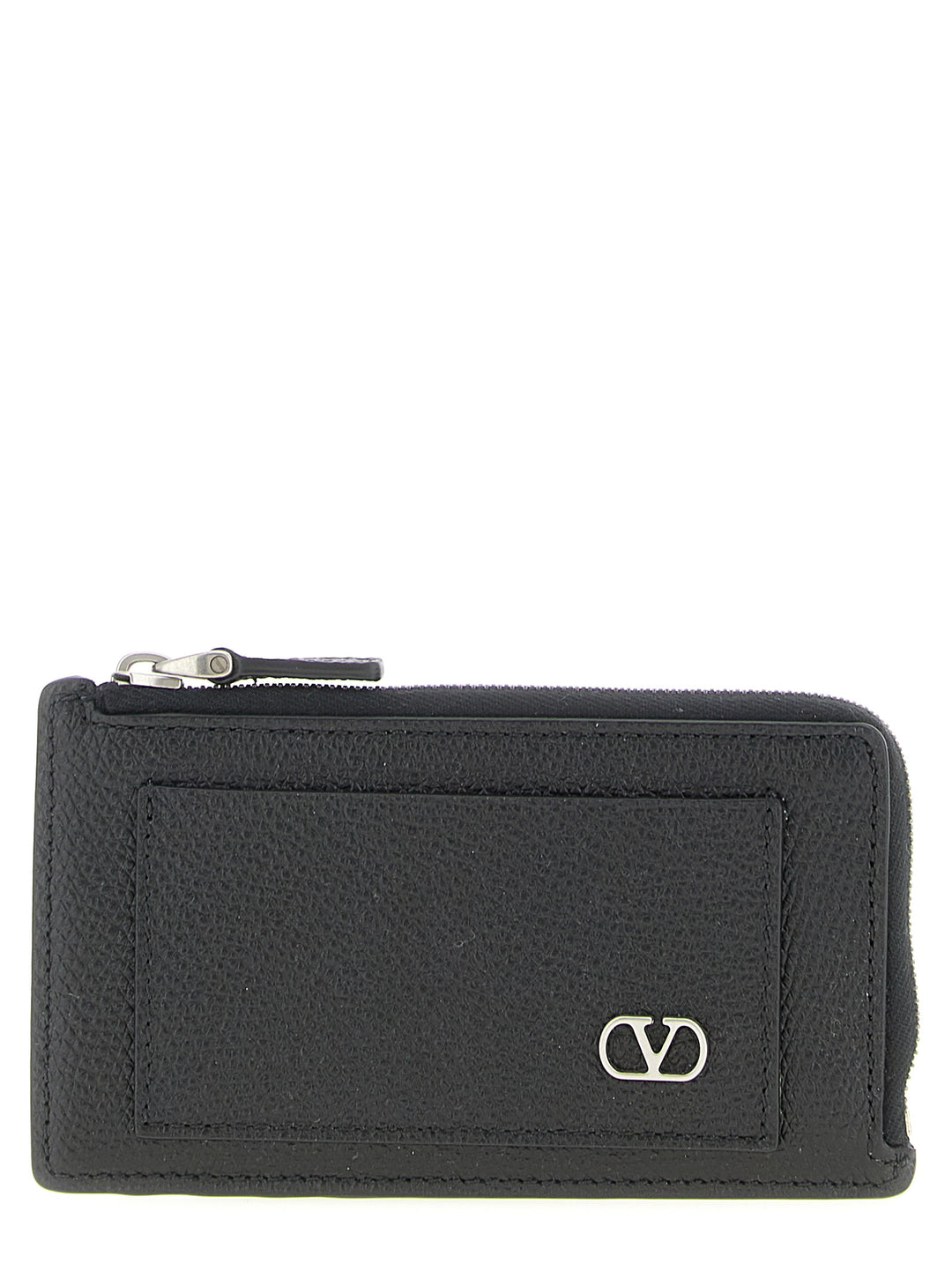 Valentino Garavani Black Calfskin Cardholder
