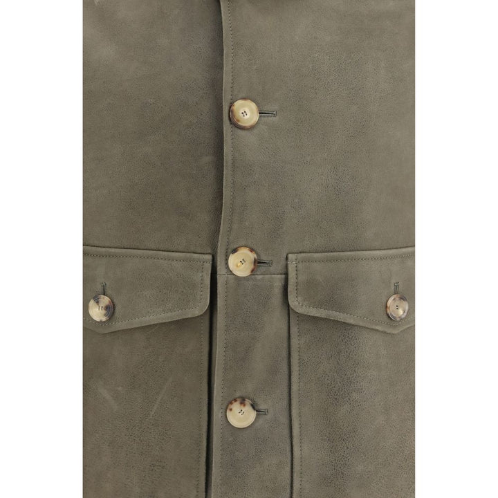 Brunello Cucinelli Bicolor Cashmere Bomber