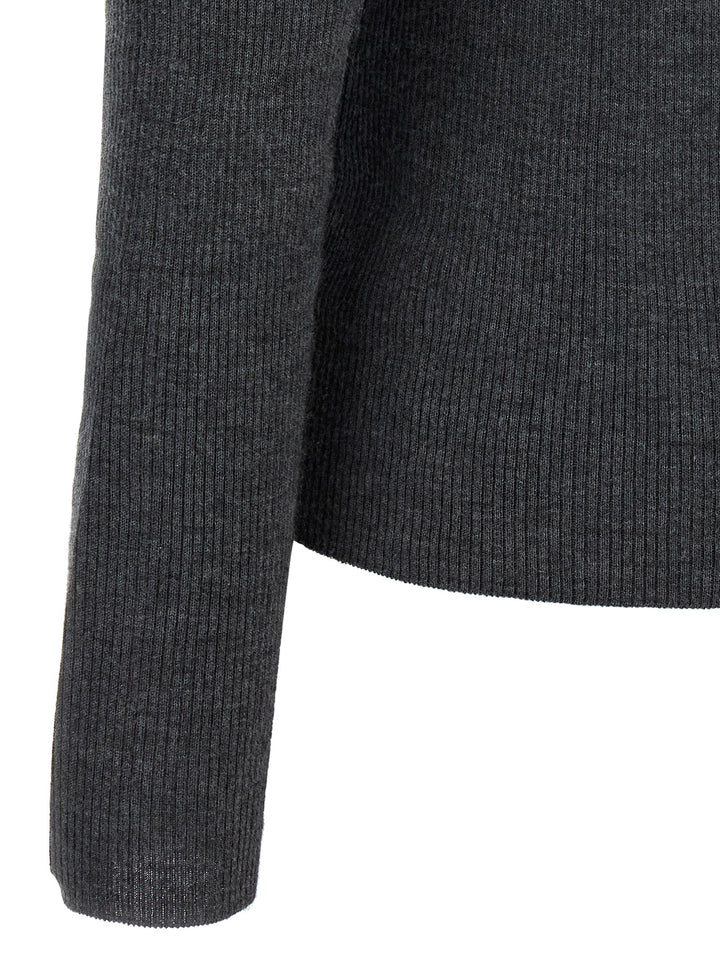 Max Mara Gray Cashmere Polo Shirt
