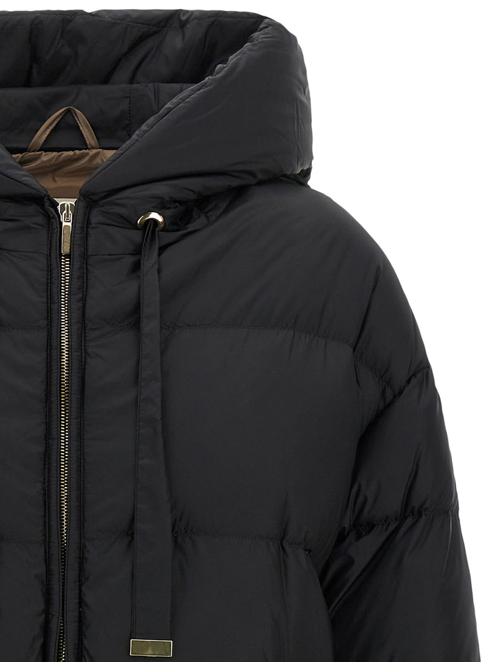 Max Mara Black Polyamide Full-Length Jacket