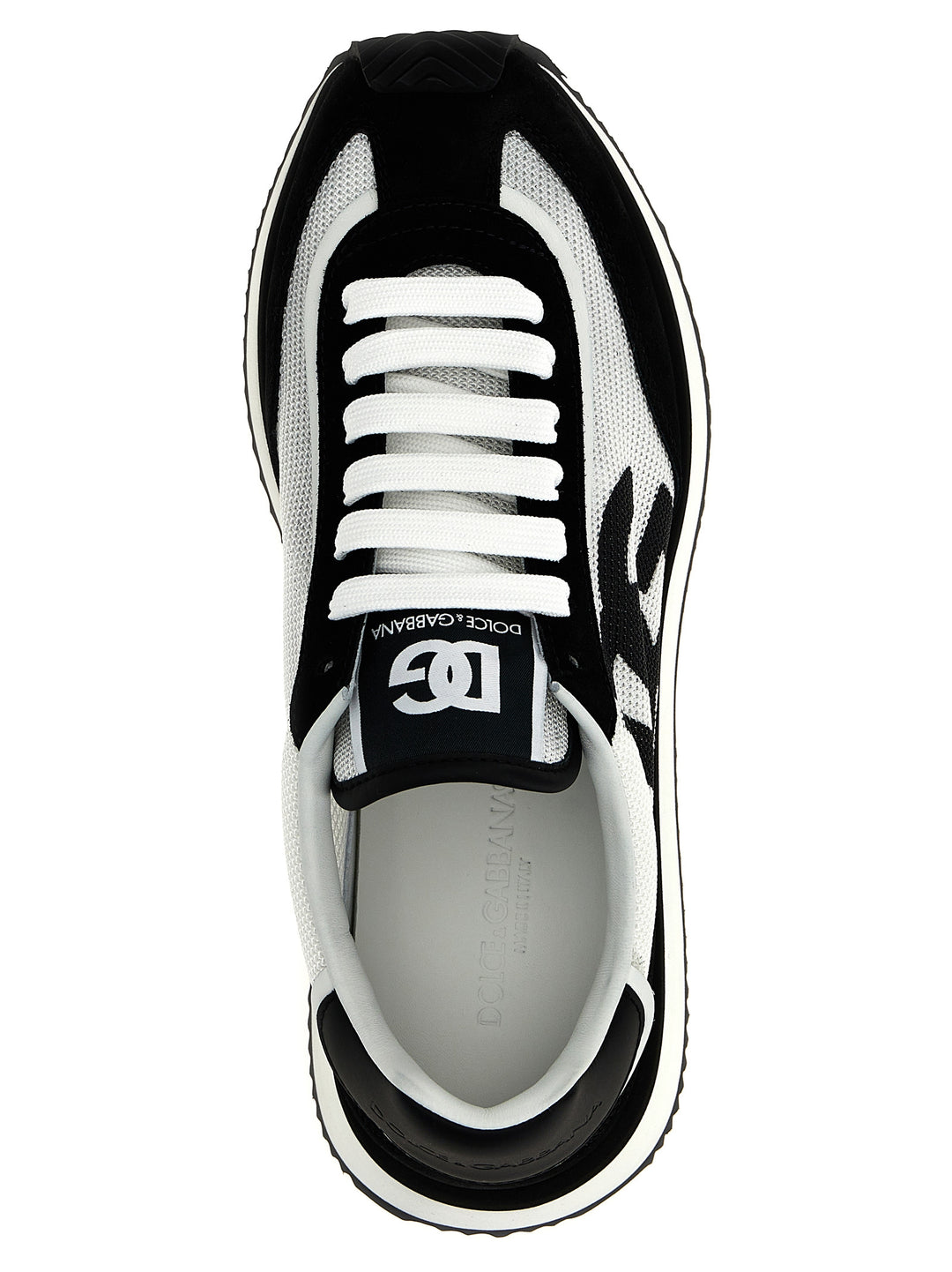 Dolce & Gabbana Bicolor Calfskin Athletic Sneakers