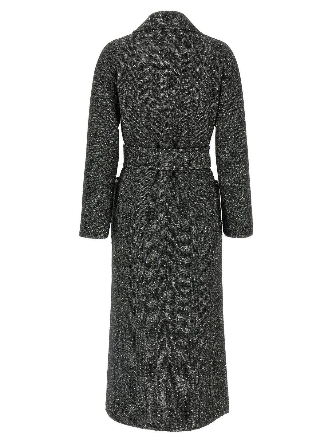 Max Mara Bicolor Virgin Wool Coat