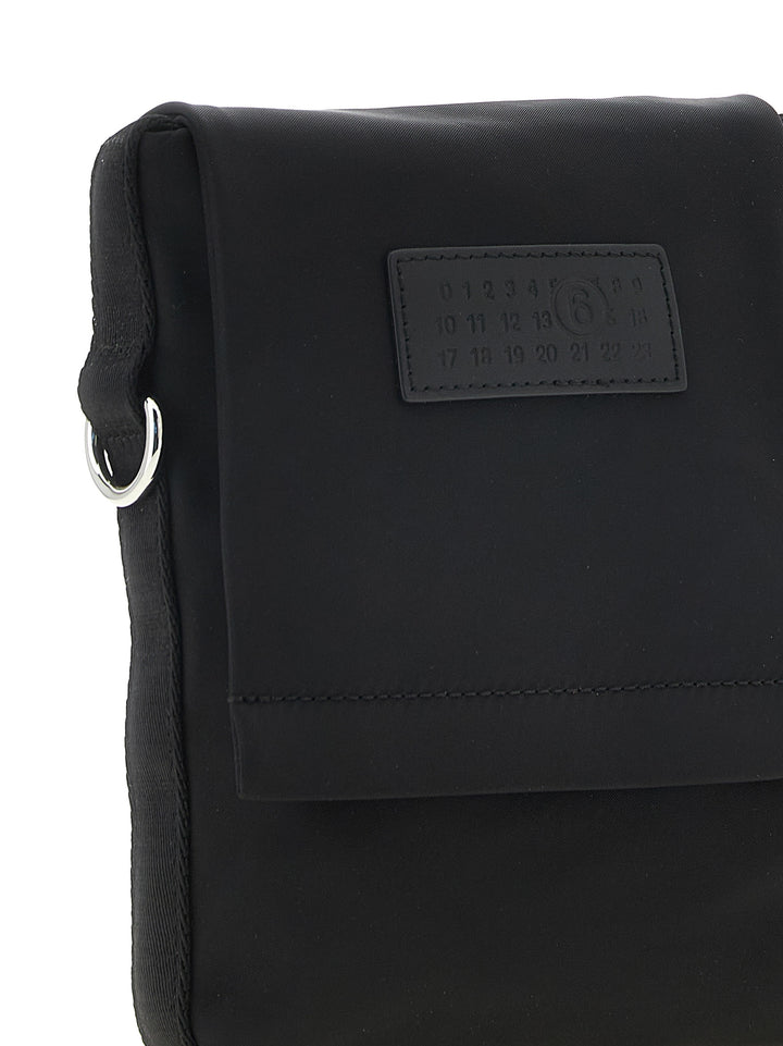 MM6 Maison Margiela Black Polyamide Crossbody Bag