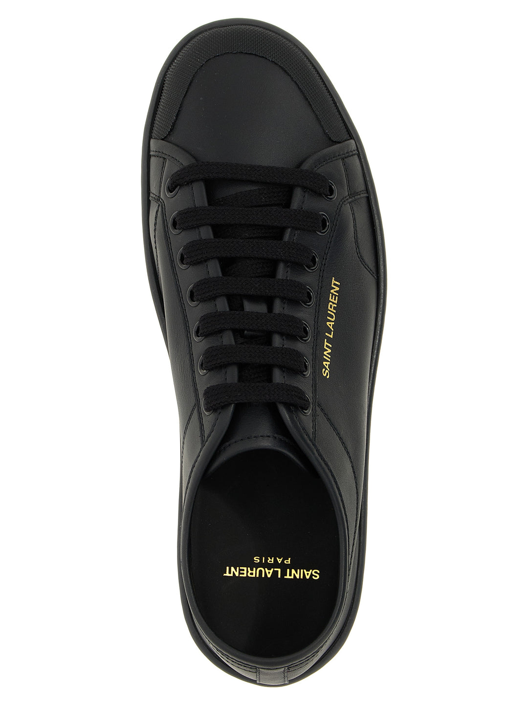 Saint Laurent Black Calfskin Low Top Sneakers