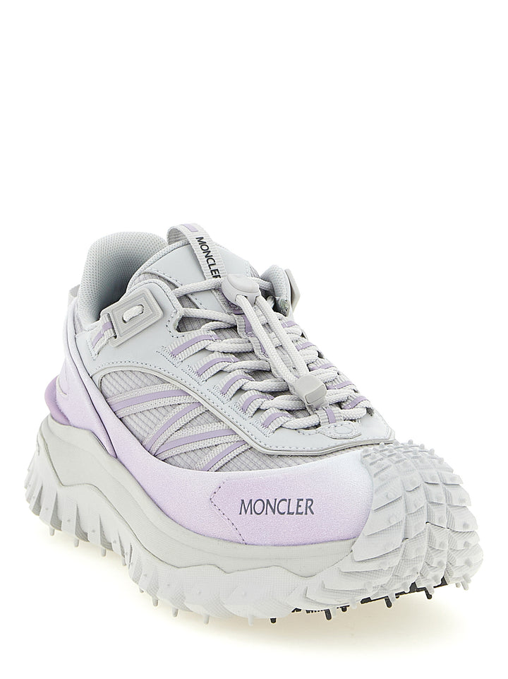 Moncler Purple Polyester Athletic Sneakers