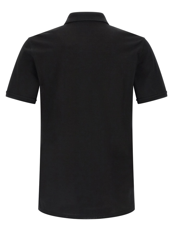 Givenchy Black Cotton Polo Shirt
