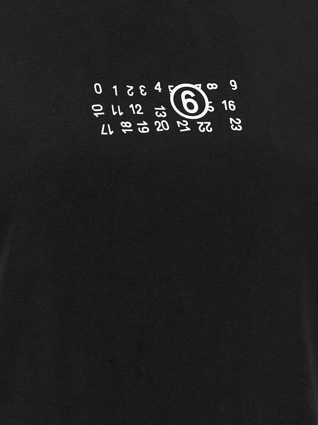 MM6 Maison Margiela Black Cotton T-Shirt
