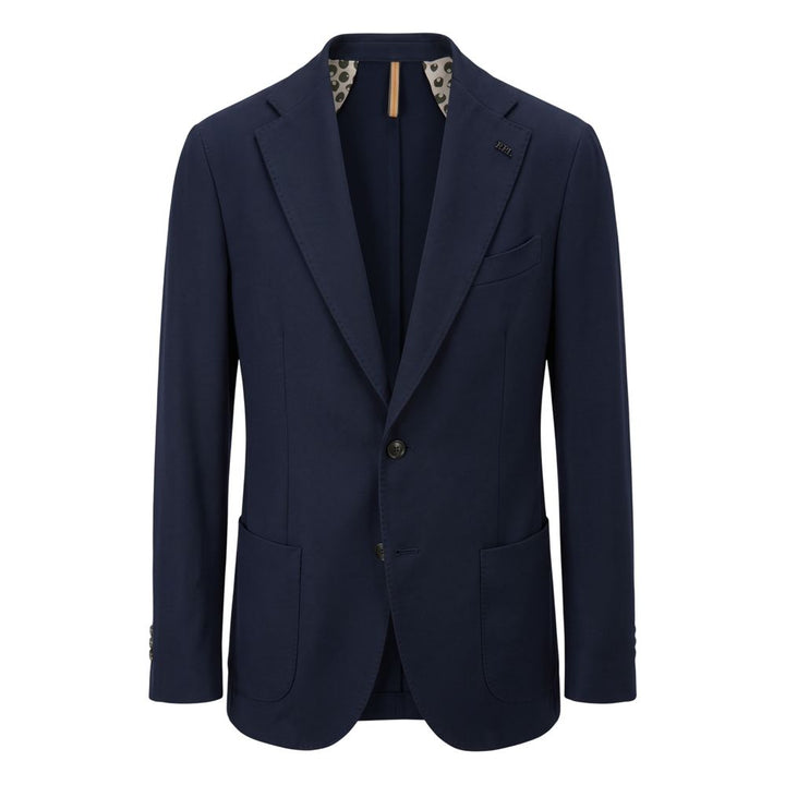 Roberto Pepe Luxury Blue Polyester Men Jacket
