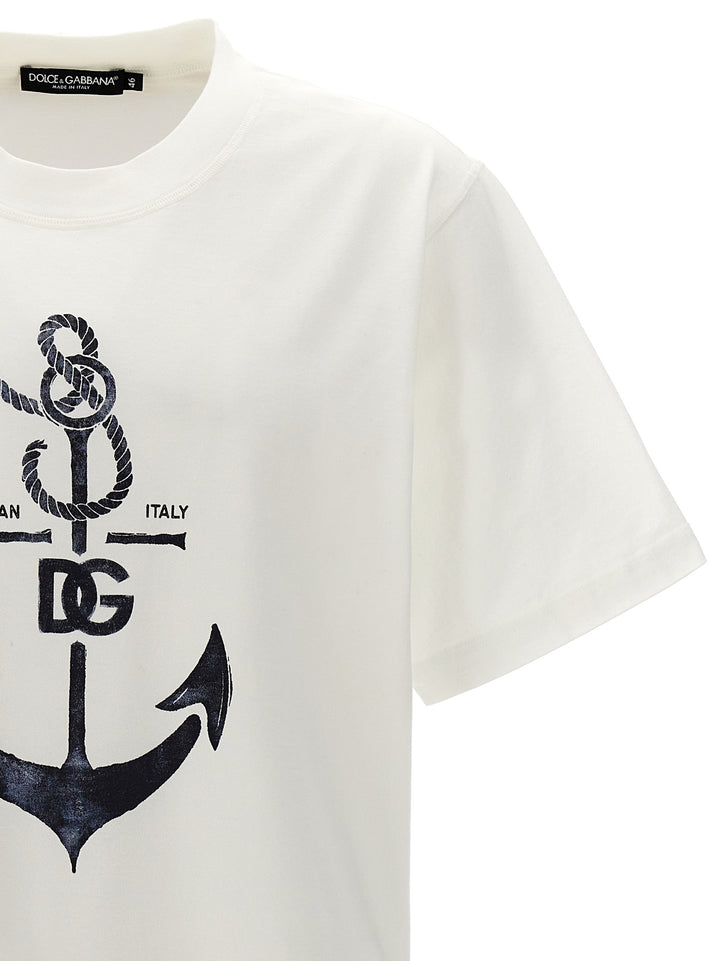Dolce & Gabbana White Cotton T-Shirt
