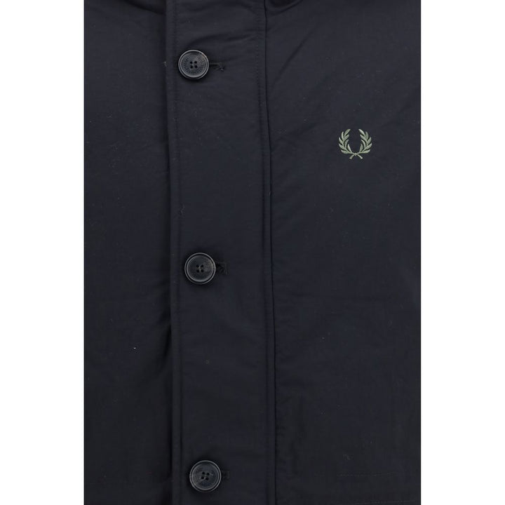 Fred Perry Black Recycled Polyamide Parka