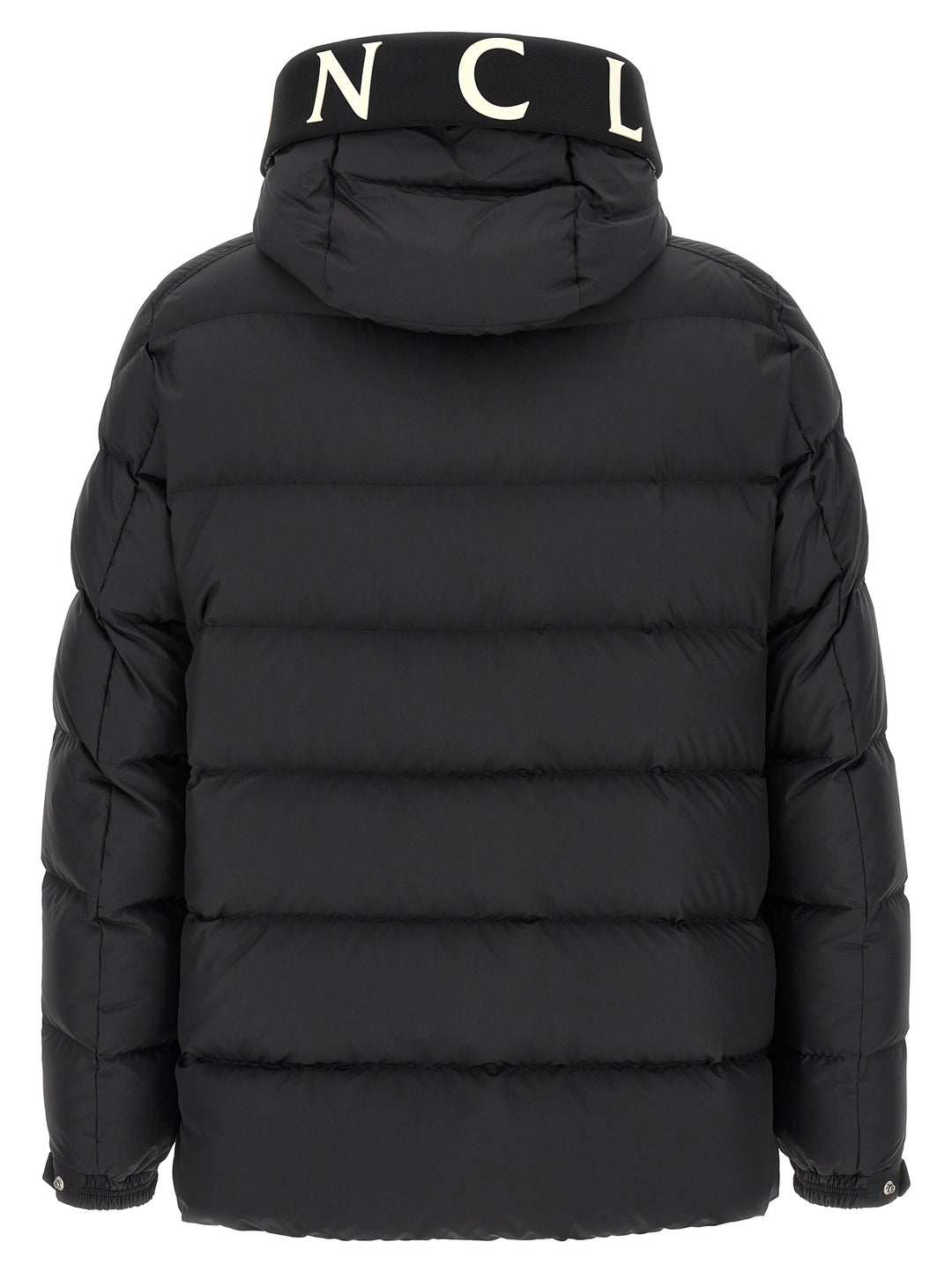 Moncler Black Polyester Full-Length Jacket