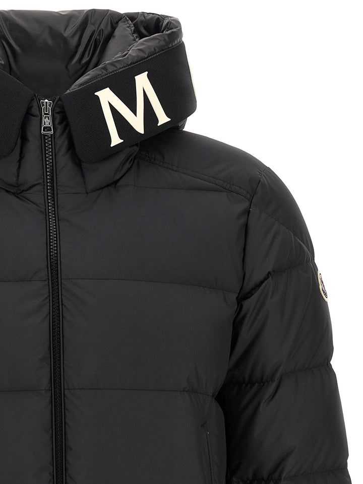 Moncler Black Polyester Full-Length Jacket