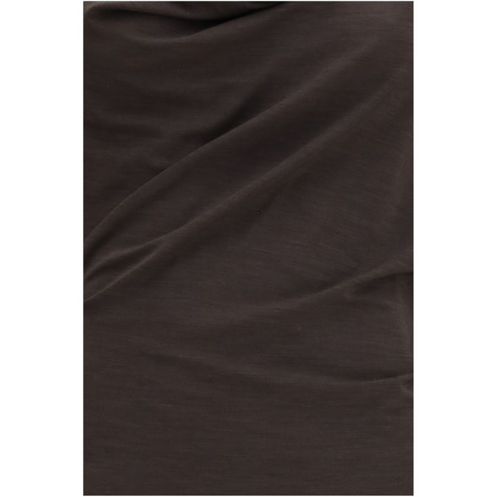 Brunello Cucinelli Brown Wool Oves Aries Casual Dress