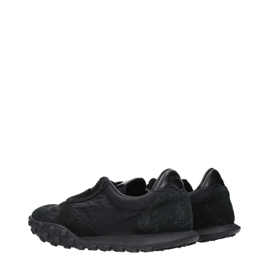 Jil Sander Black Fabric Sneakers