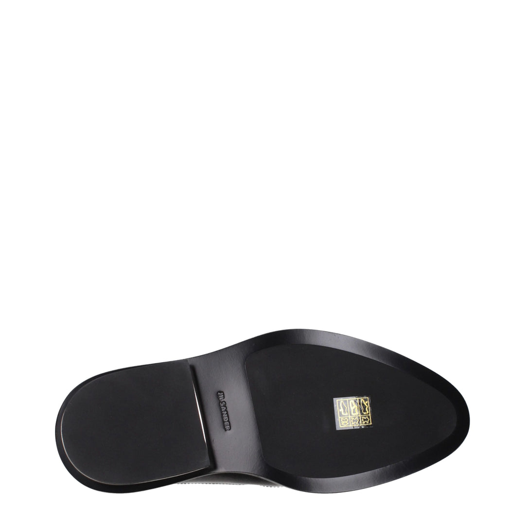 Jil Sander Black Leather Ankle Boots