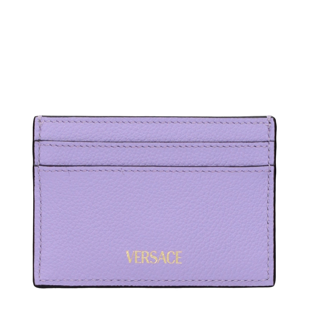 Versace Purple Leather Cardholder
