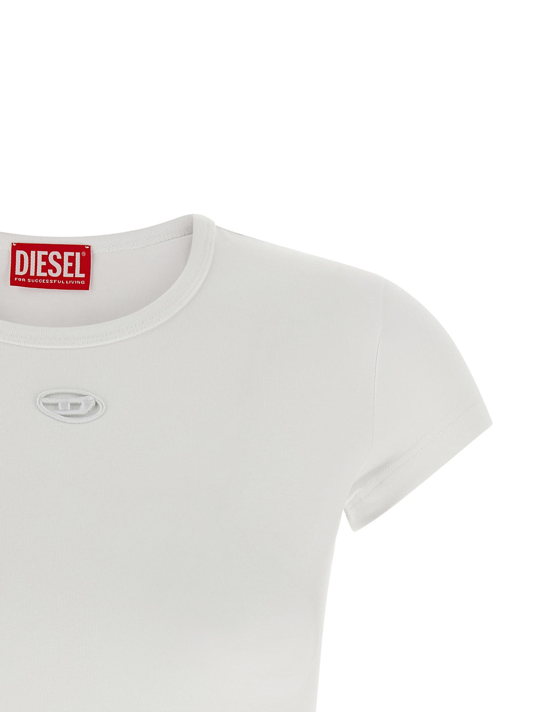 Diesel White Cotton T-Shirt