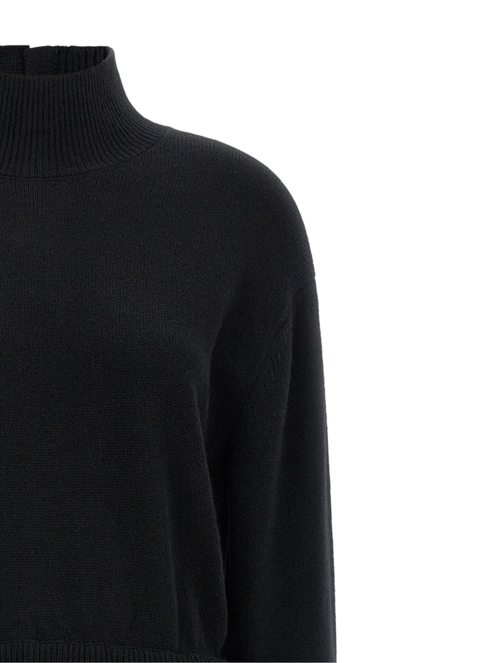 Polo Ralph Lauren Black Wool Long Dress
