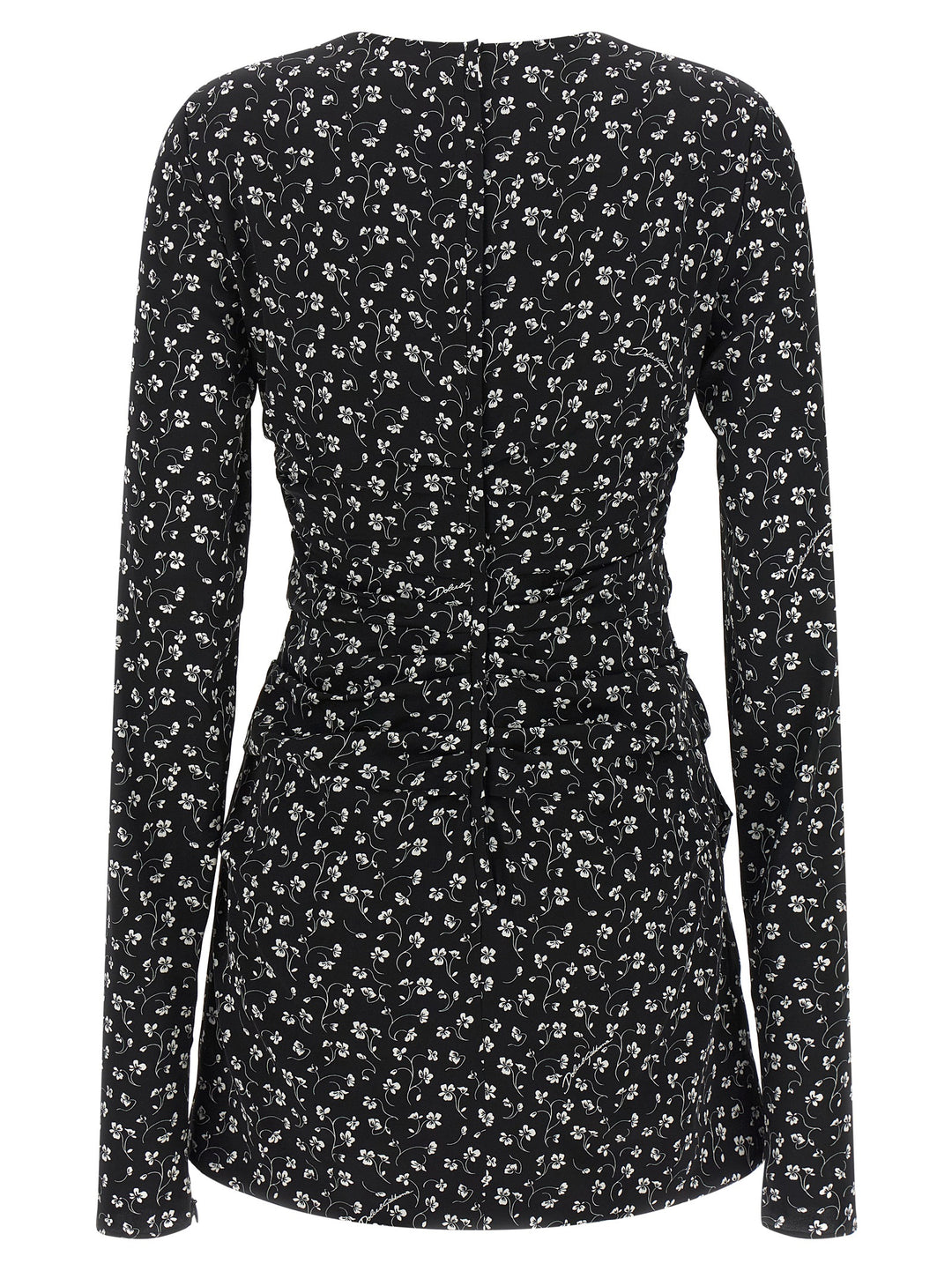Dolce & Gabbana Black Silk Short Dress