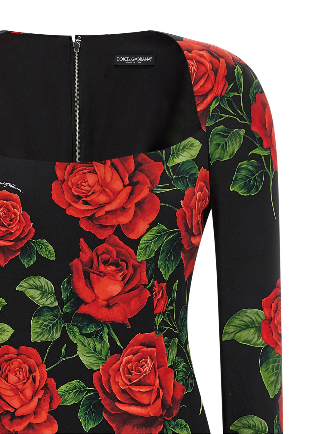 Dolce & Gabbana Multicolor Silk Midi Dress