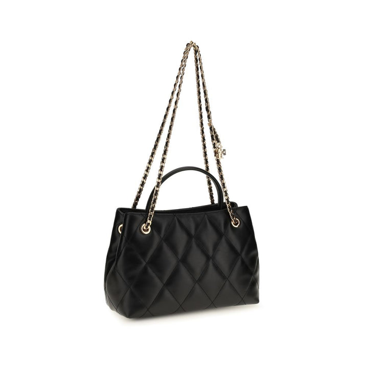 Tory Burch Black Calf Leather Bos Taurus Shoulder Bag