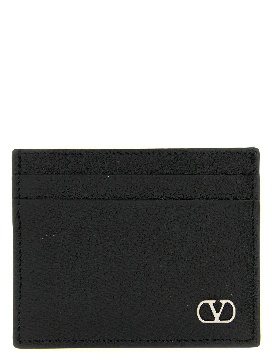 Valentino Garavani Black Calfskin Cardholder