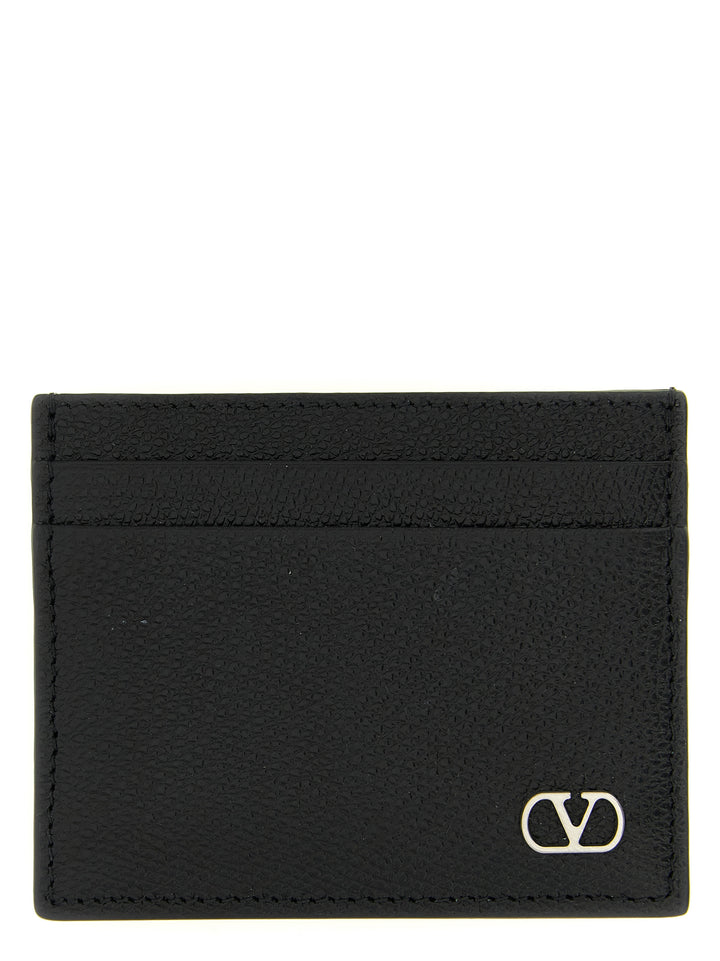 Valentino Garavani Black Calfskin Cardholder