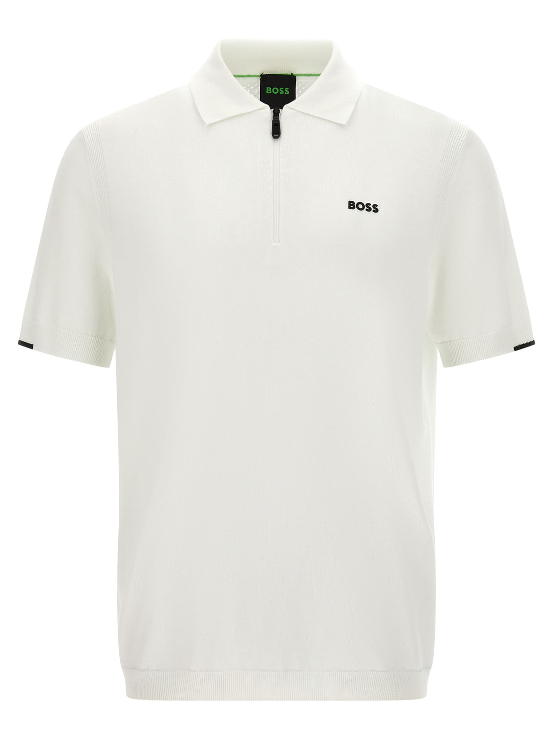 Hugo Boss White Cotton Polo Shirt