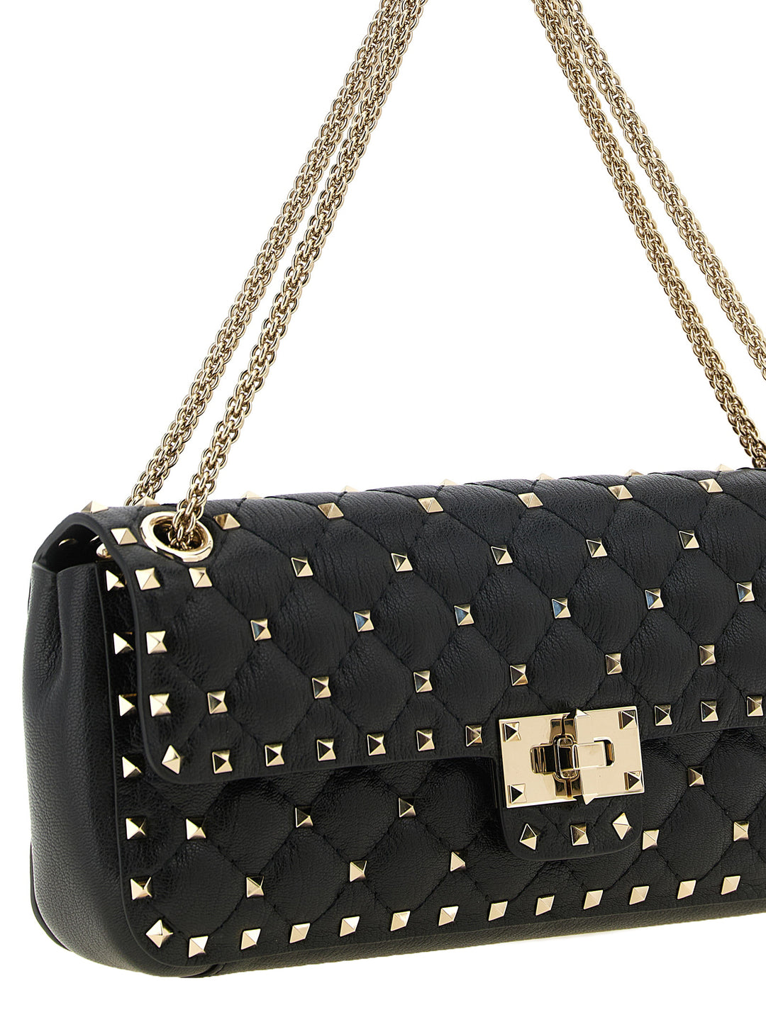 Valentino Garavani Black Goatskin Shoulder Bag