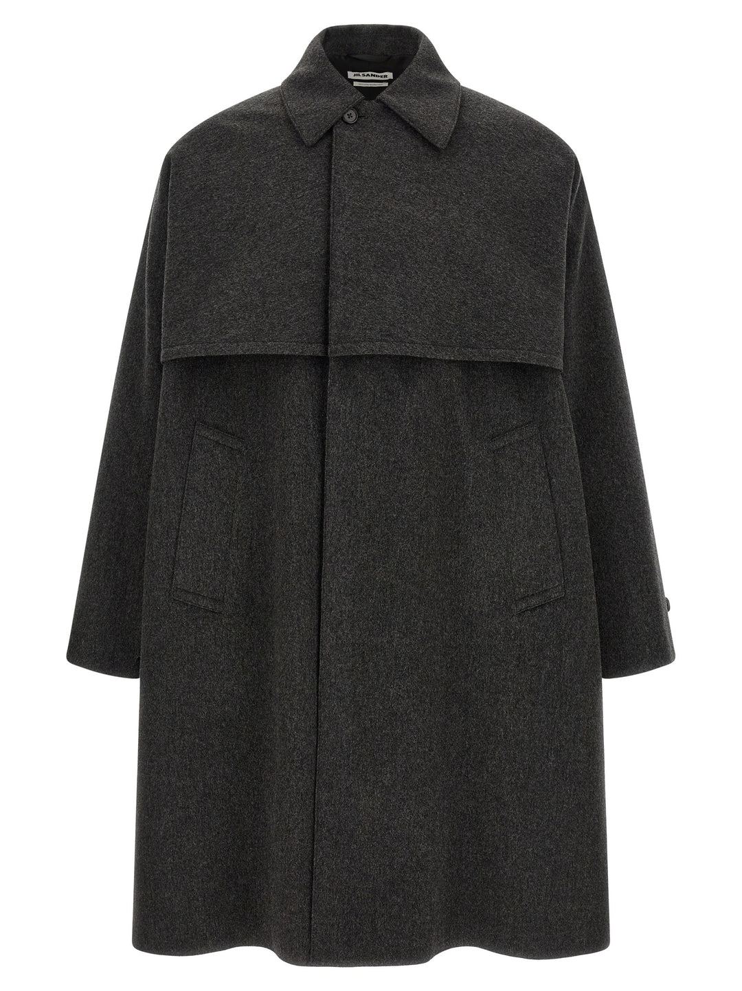 Jil Sander Gray Wool Coat