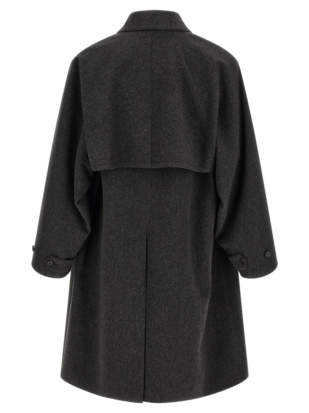 Jil Sander Gray Wool Coat